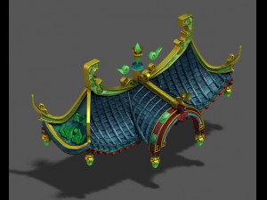 market - city roof 01 3D 모델
