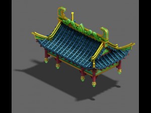 market - city roof 02 Modelo 3D
