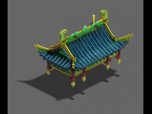 market - city roof 02 3D Model