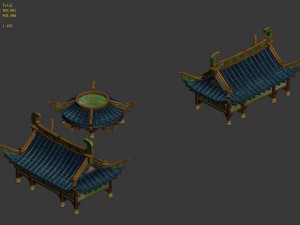 market - city roof 02 3D Model