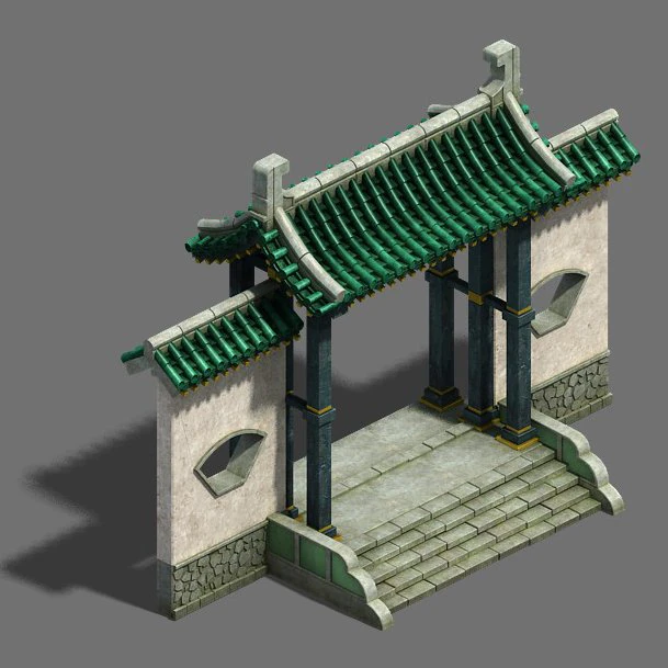 academy - door wall 3D Model .c4d .max .obj .3ds .fbx .stl .blend 
