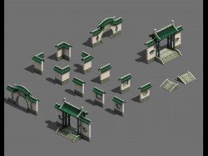 academy - door wall Modelo 3D