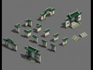 academy - door wall 3D Model