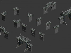 academy - door wall Modelo 3D