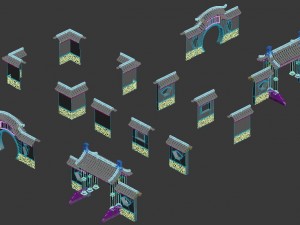 academy - door wall Modelo 3D
