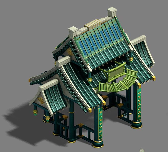 academy - platform - door 3D Model .c4d .max .obj .3ds .fbx .stl .blend 