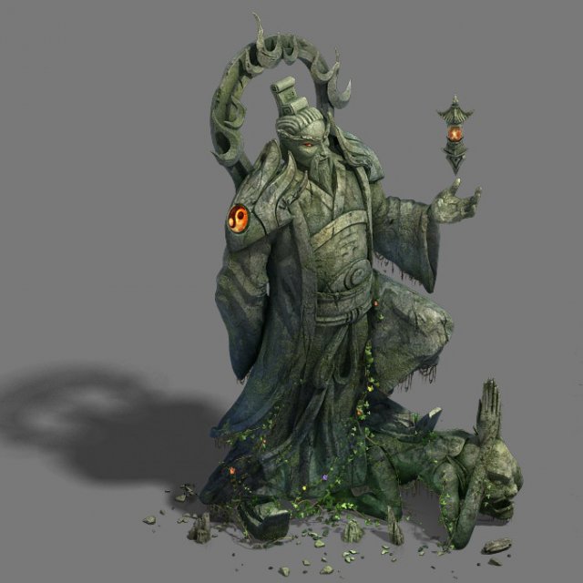 shushan - statue 3D Model .c4d .max .obj .3ds .fbx .stl .blend 