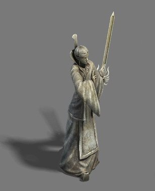 shushan - statue 02 3D 모델 .c4d .max .obj .3ds .fbx .stl .blend 
