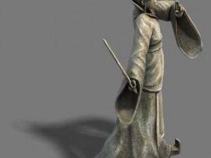 shushan - statue 02 3D 모델