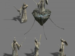 shushan - statue 02 3D 모델