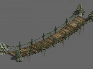 shushan - suspension bridge Model 3D