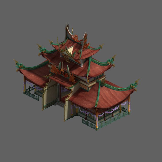 shushan - palace 3D Model .c4d .max .obj .3ds .fbx .stl .blend 
