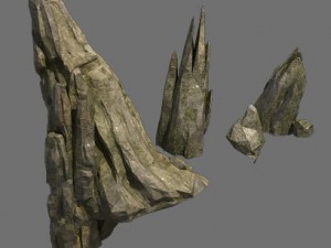 shushan - pointed stone 3D Model