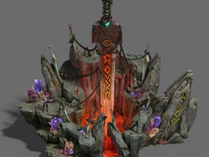 shushan - sword pool 3D Model