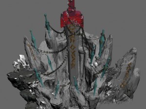 shushan - sword pool 3D Model