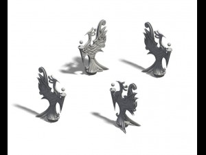 shushan - bird-shaped street light Model 3D