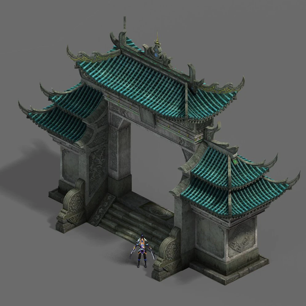 shushan - arch 3D Model .c4d .max .obj .3ds .fbx .stl .blend 