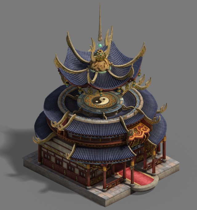 shushan - side hall Modelo 3D .c4d .max .obj .3ds .fbx .stl .blend 