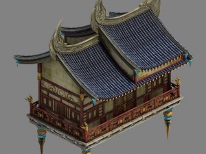 shushan - side hall 02 3D Model