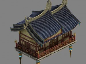 shushan - side hall 02 3D Model