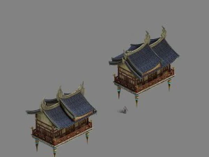 shushan - side hall 02 3D Model