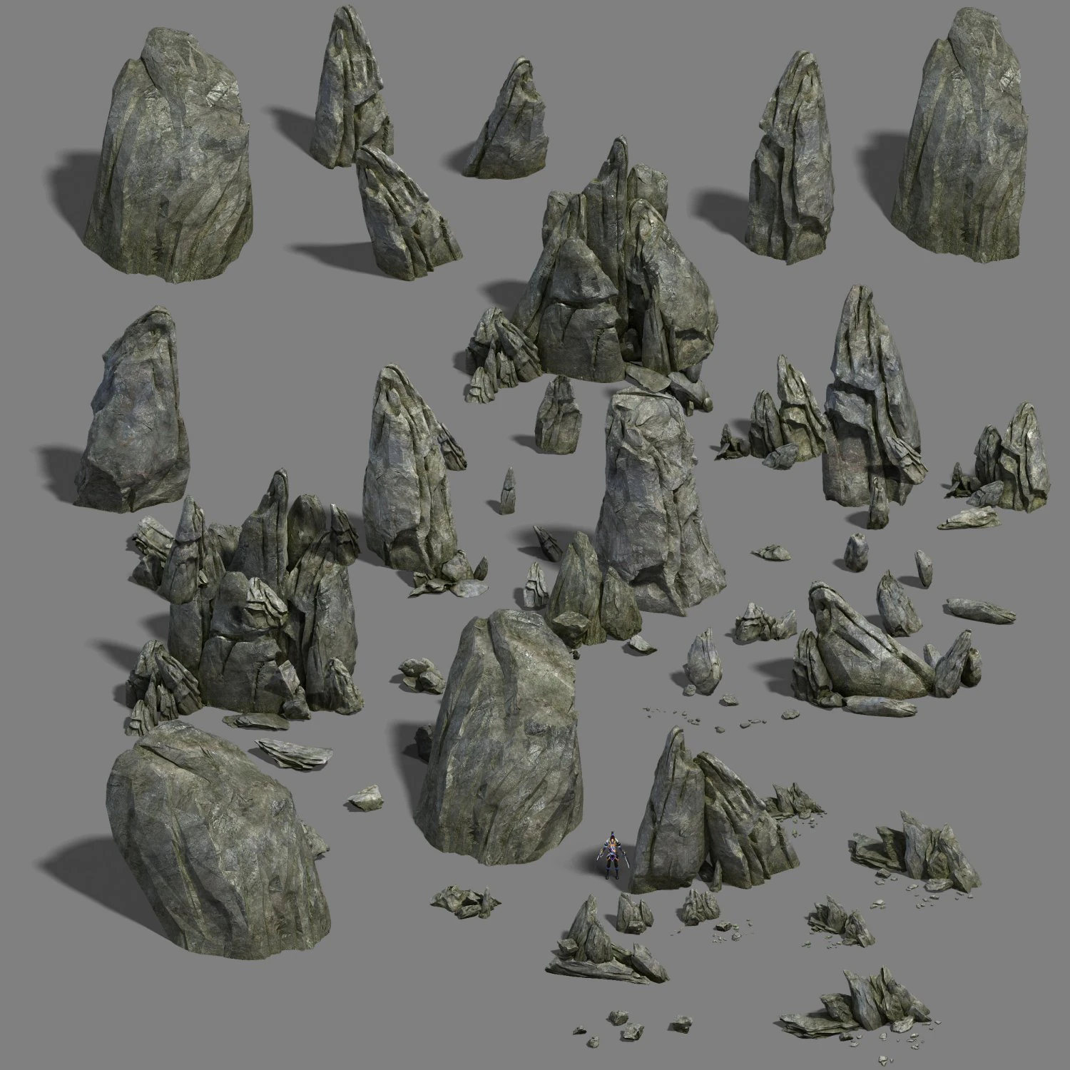 shushan - mountain wall 3D Model .c4d .max .obj .3ds .fbx .stl .blend 