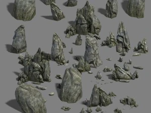 シュシャン - 山の壁 3Dモデル