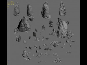 shushan - mountain wall 3D Model