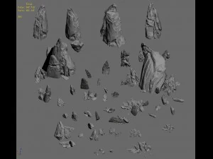 shushan - mountain wall 3D Model