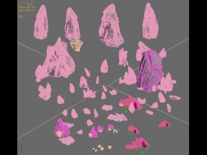 shushan - mountain wall 3D Model