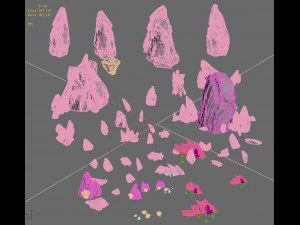 shushan - mountain wall 3D Model