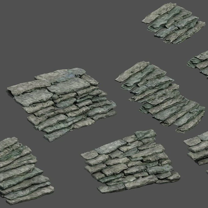 shushan - stone ladder 3D Model .c4d .max .obj .3ds .fbx .stl .blend 