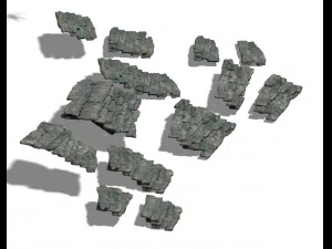 shushan - stone ladder 3D Model