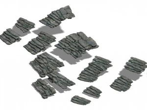 shushan - stone ladder 3D Model