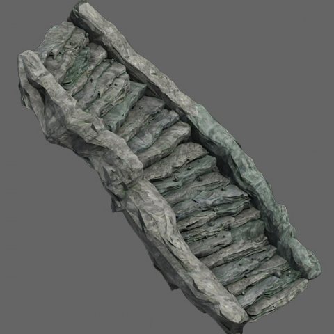 shushan - stone staircase 02 Modèle 3D .c4d .max .obj .3ds .fbx .stl .blend 