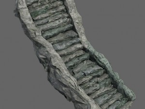 shushan - stone staircase 02 Modèle 3D