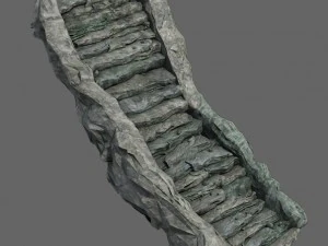 shushan - stone staircase 02 3D Model