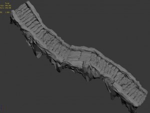 shushan - stone staircase 02 Modèle 3D