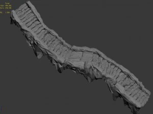 shushan - stone staircase 02 3D Model