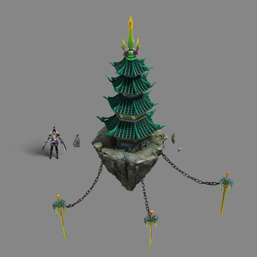 shushan - tower 3D Model .c4d .max .obj .3ds .fbx .stl .blend 