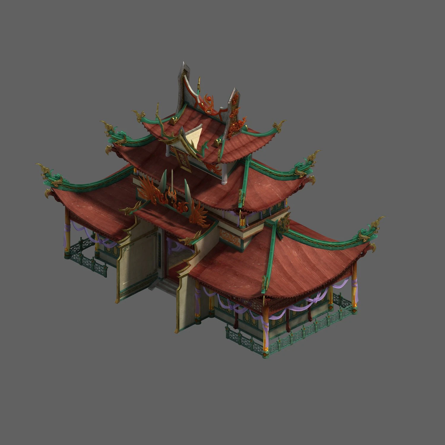 shushan - palace 3D Model .c4d .max .obj .3ds .fbx .stl .blend 