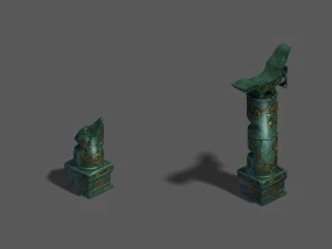 territorio magico - pilastri Modello 3D