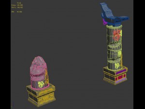 magic territory - pillars Modelo 3D