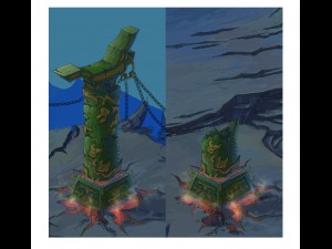 magic territory - pillars Modelo 3D