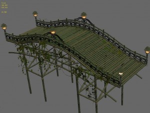 shushan - bamboo bridge 3D-Modell