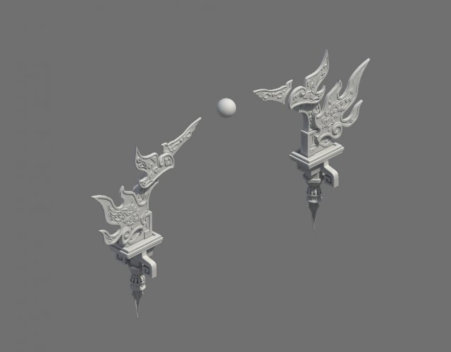 shushan - decorations 3D 모델 .c4d .max .obj .3ds .fbx .stl .blend 