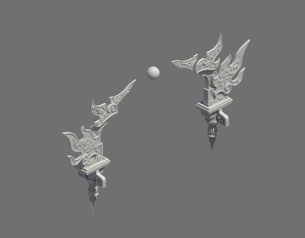 Шушан - украшения 3D Модель .c4d .max .obj .3ds .fbx .stl .blend 