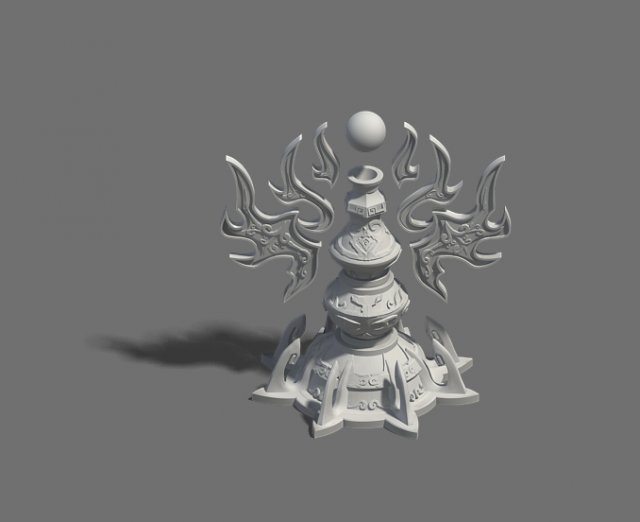 shushan - ornament 01 Modèle 3D .c4d .max .obj .3ds .fbx .stl .blend 