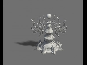shushan - ornament 01 3D 모델