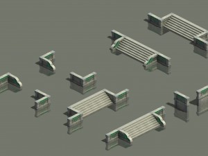 waterway - steps 3D Model